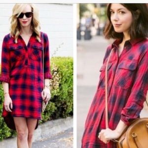 LAST CALL FLASH SALE!!! Madewell flannel dress
